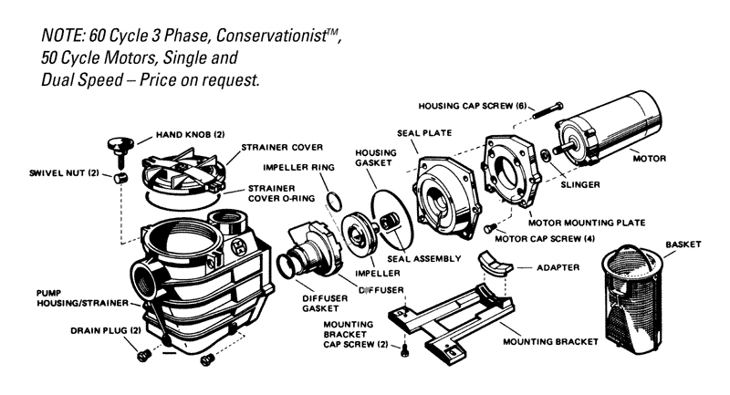 Hayward Super Pump 2 3000 Series (Max) Parts