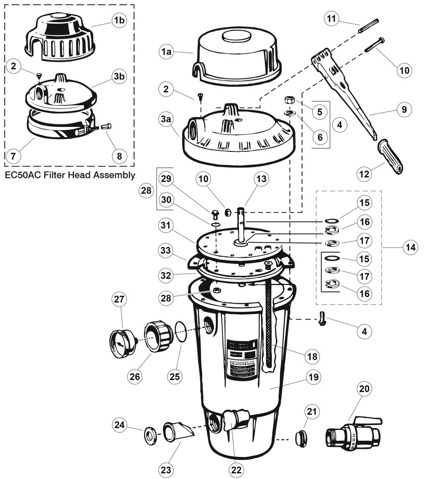 Hayward Perflex EC50/50C Replacement Parts