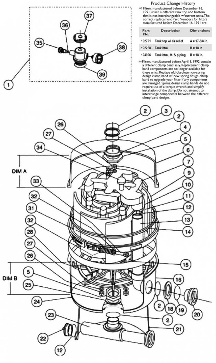 Pentair Nautilus SS Replacement Parts