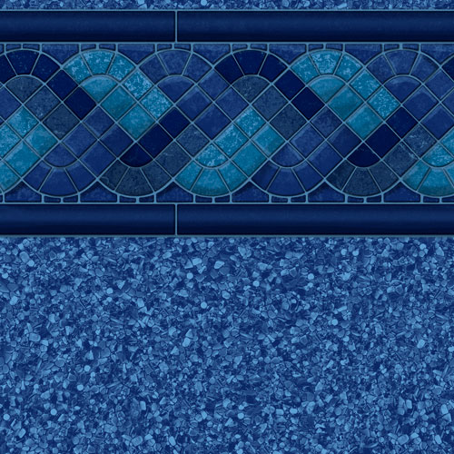 20' x 40' Rectangle Raleigh Blue In-Ground Replacement Liner - 30 Mil