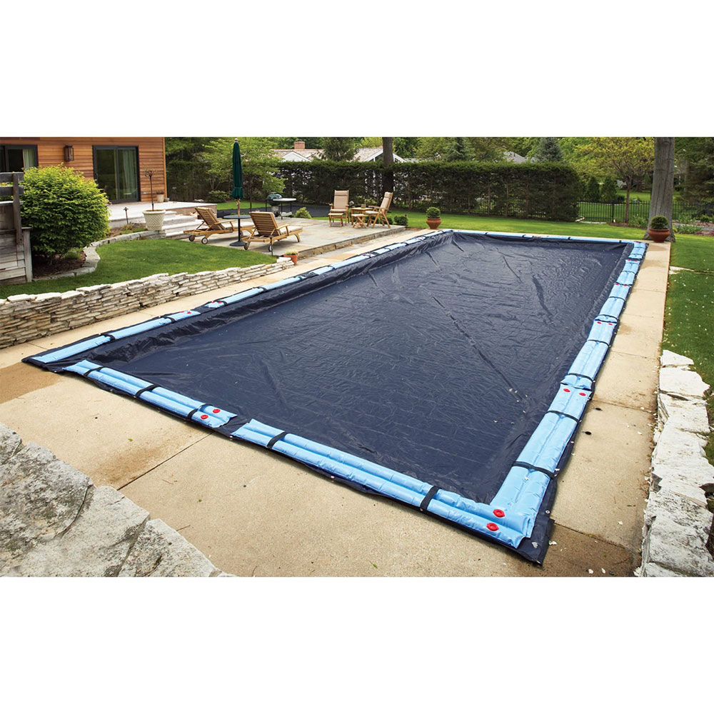 Arctic Vortex Deluxe 12' x 24' Rectangle Inground Winter Pool Cover - 8 Year Warranty
