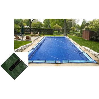 12' x 20' Rectangle Winter In-Ground Pool Cover -12yr - Green
