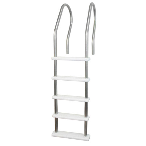 Blue Wave Above Ground Pool Reverse Bend In-Pool Ladder - Plastic Treads