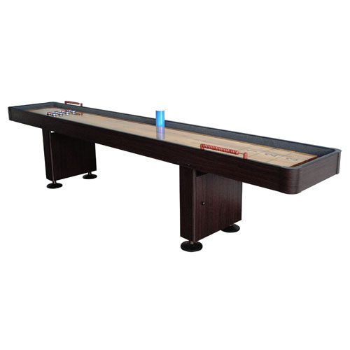 Carmelli 9 Ft. Shuffleboard Table - Walnut