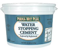 3lb Wet Plug - Water Stopping Cement, 300WE