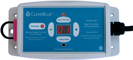 ClearBlue A-800 Ionizer for Swimming Pools up to 25,000 Gallons - 120v
