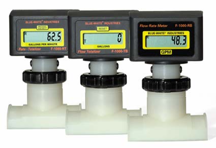 Blue-White Digi-Flo Electronic Flowmeter - 1 1/2