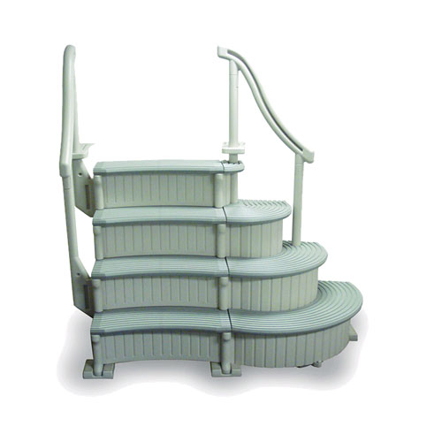 Confer Curve Above Ground Pool Entry Step - Complete System