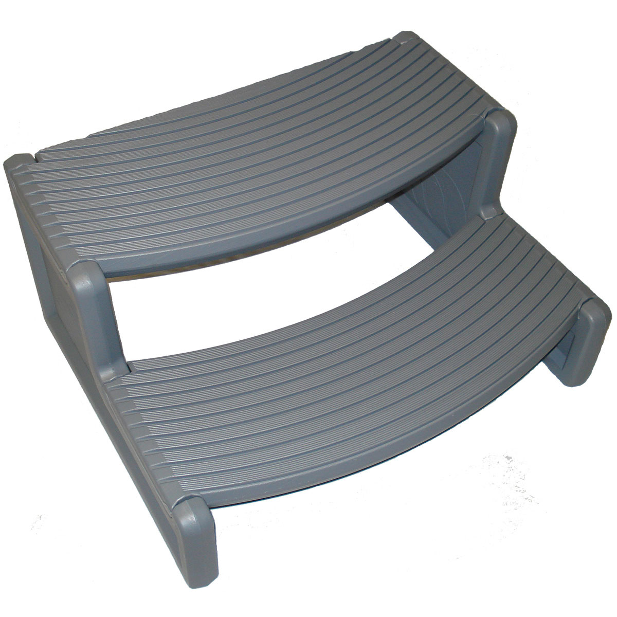 Confer Handi-Step Spa Step - Fits Straight Or Round Spa - Dark Gray
