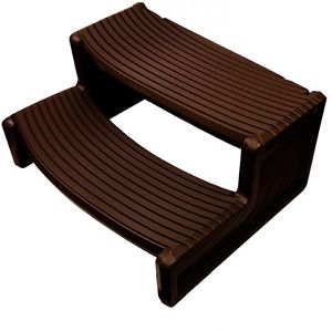 Confer Handi-Step Spa Step - Fits Straight Or Round Spa - Espresso