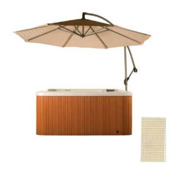 Cover Valet Spa Side Umbrella - Crème