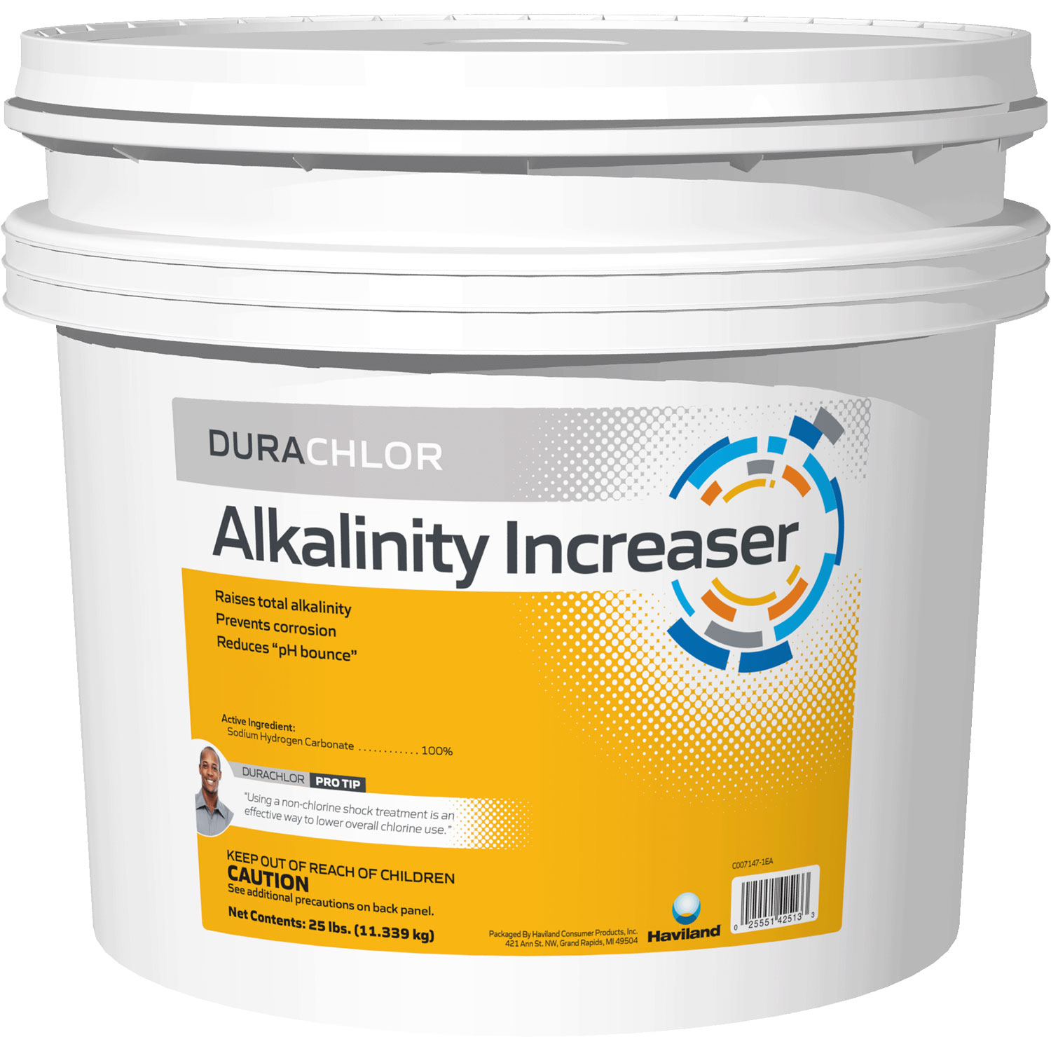 Durachlor Alkalinity Increaser 25lb | Total Alkalinity Booster for Pool Water Balance