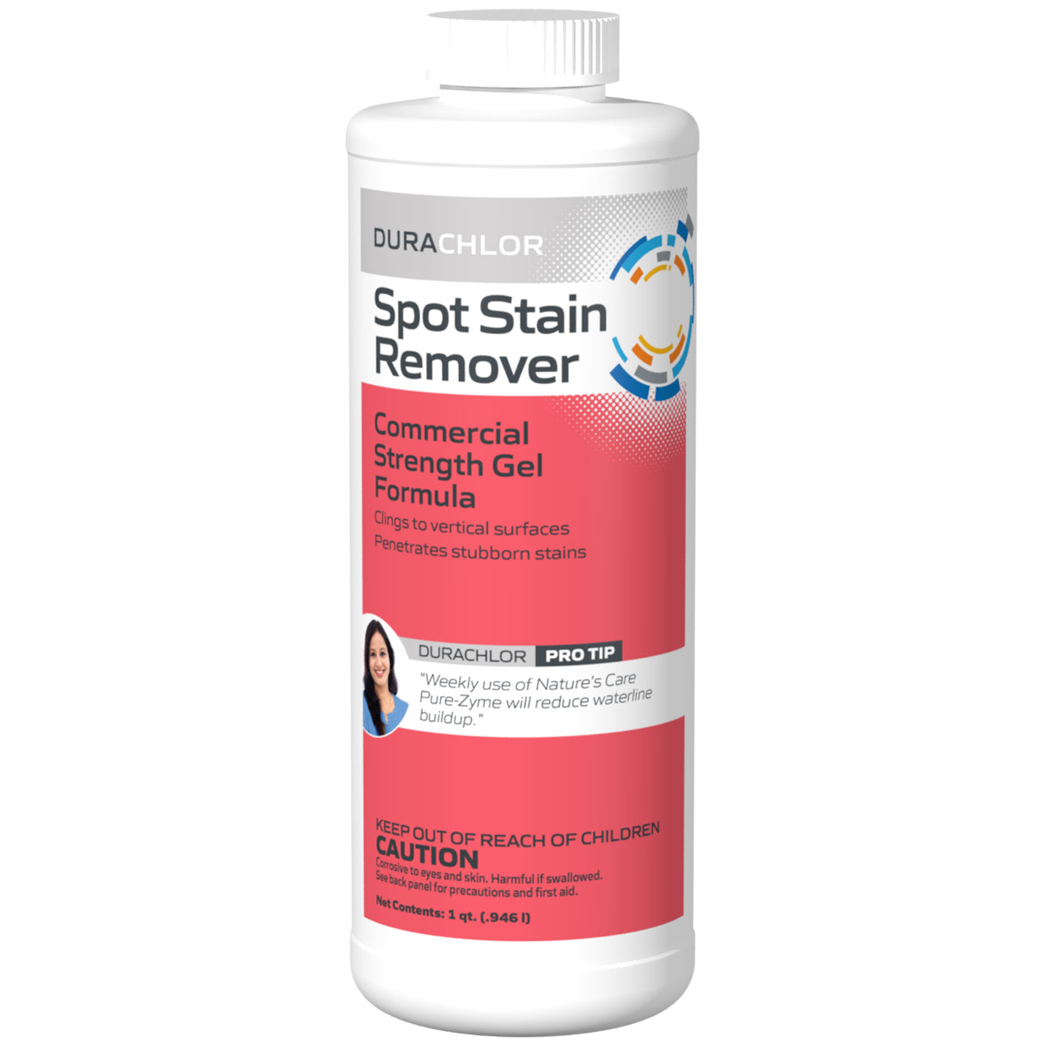Durachlor Spot Stain Remover 1 Quart | Powerful Pool Surface Cleaner