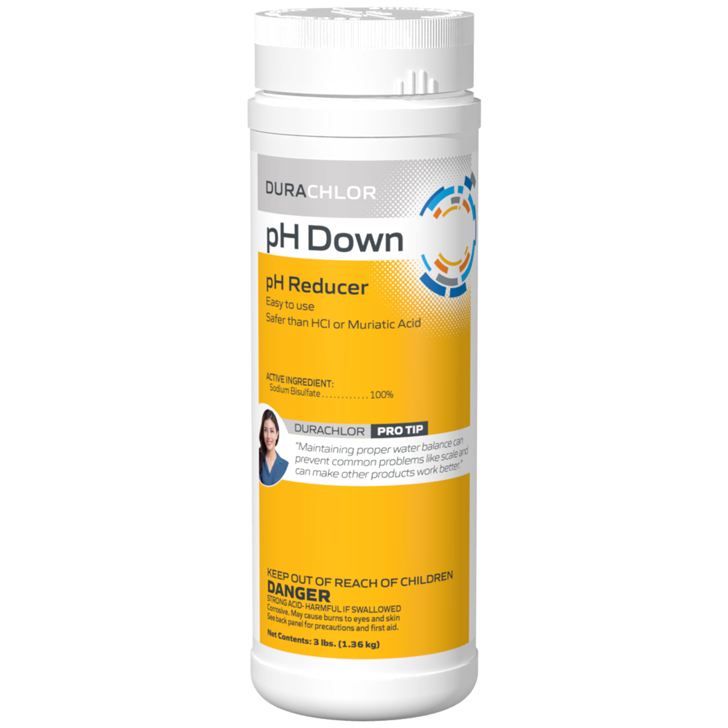 Durachlor pH Down 3 lb | Granular Pool pH Decreaser