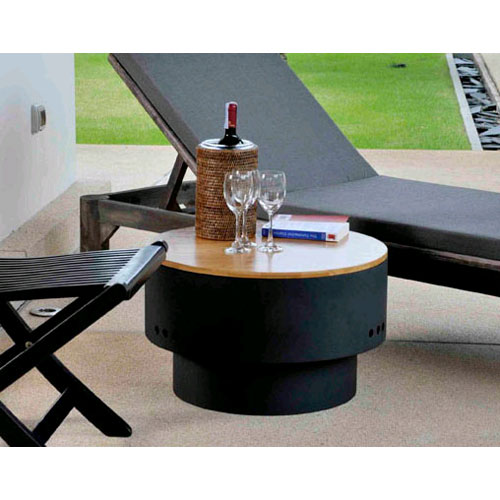 fire pit with solid top