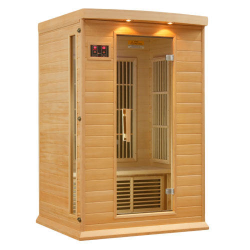 Maxxus Hemlock LEMF Far Infrared Sauna 2 Person 6 Carbon 