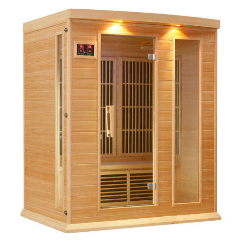 Maxxus Hemlock LEMF Far Infrared Sauna 3 Person 7 Carbon 