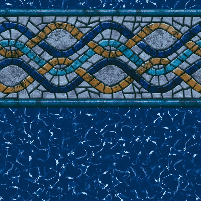 GLI 20 x 40 Rectangle / Oval / Grecian Coral Reef 20 Mil Inground Pool Liner