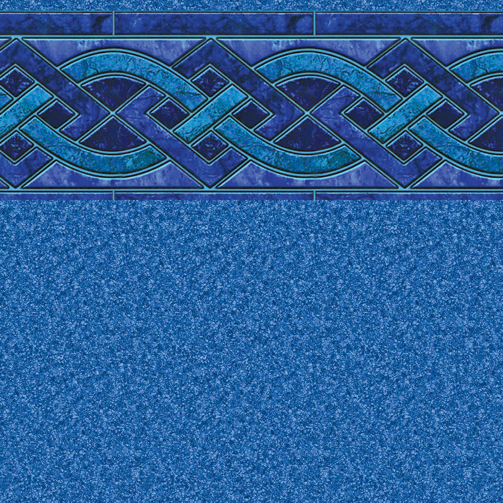 GLI 20 x 40 Rectangle / Oval / Grecian Indigo Marble 27/20 Mil Inground Pool Liner