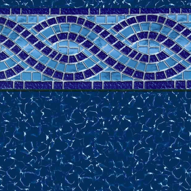 GLI 20 x 40 Rectangle / Oval / Grecian Modesto 27 Mil Inground Pool Liner