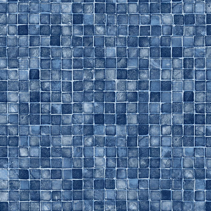 GLI 20 x 40 Rectangle Mosaic Light Blue FF 20 Mil Inground Pool Liner