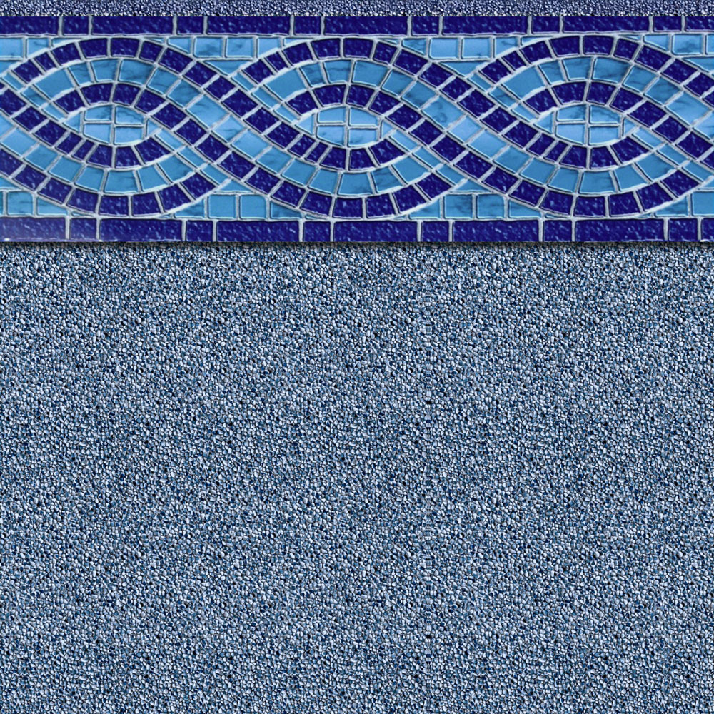 GLI 12 x 24 Rectangle / Oval / Grecian Riverside 27 Mil Inground Pool Liner