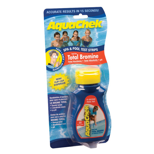 AquaChek Bromine Test Strips - Total Bromine - 50 Count