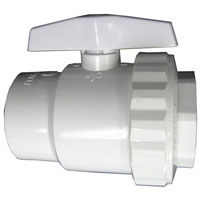 Hayward SP-722S 2 Way Ball Valve 1 1/2 SKT Material: PVC