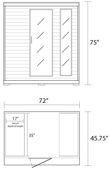 4 Person dimensions