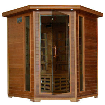 Whistler 4 Person Corner Cedar Heatwave Infrared Sauna