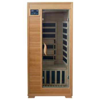 Buena Vista 1 Person HeatWave Infrared Sauna w/ Carbon Heaters