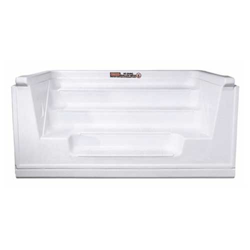 Bullnose - 8' Sit N Step 4 Tread - White
