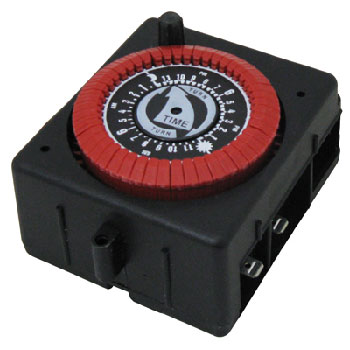 Intermatic 24 Hr. Panel Mount Timer, 120vac, PF & RC Series W/Override