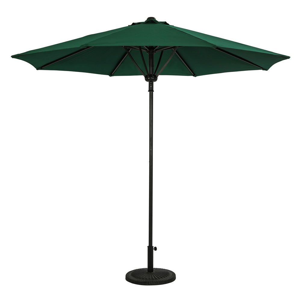 Cabo 9-ft Spring-Up Octagon Market Umbrella - Black - Breez-Tex Canopy