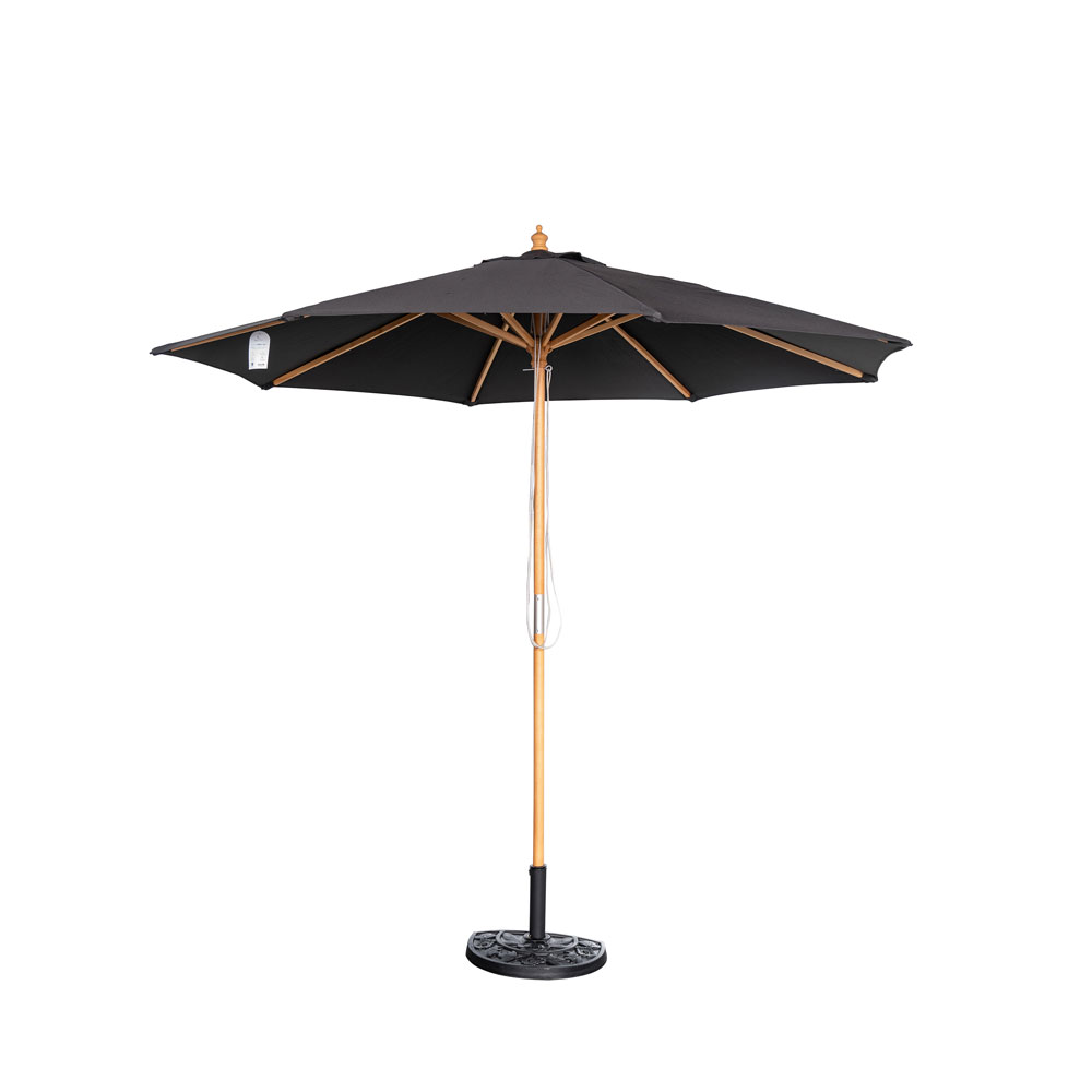 Cenote 9-ft Octagon Market Umbrella - Black - Breez-Tex Canopy