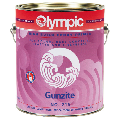 Gunzite - Epoxy Primer for Fiberglass, Rough Concrete & Plaster - 1 Gallon