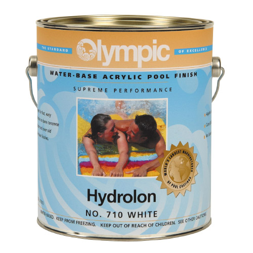 Hydrolon Water Base Acrylic Enamel Pool Paint - 1 Gallon - White