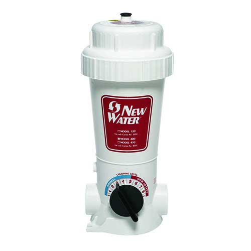 New Water Inground Pool Cycler In-Line Chlorine Feeder
