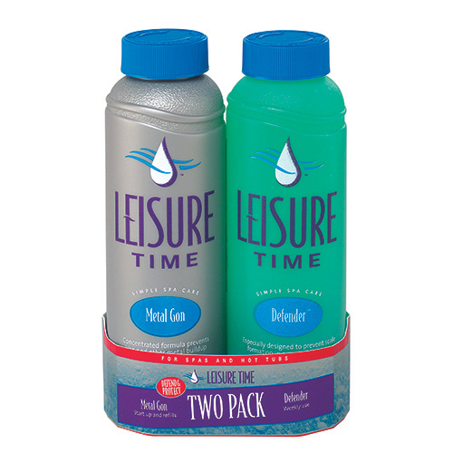 Leisure Time Spa Chemicals  - Two-Pack Metal Gon & Defender