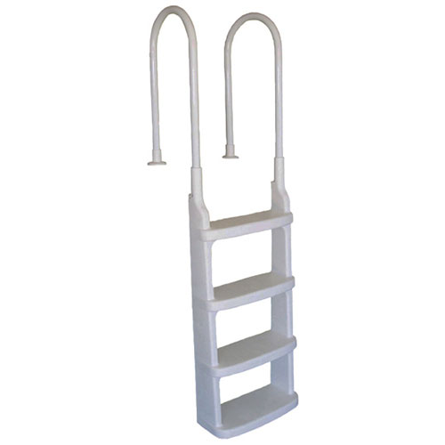 Main Access Above Ground In-Pool Ladder w/ Mounting Flanges - Taupe