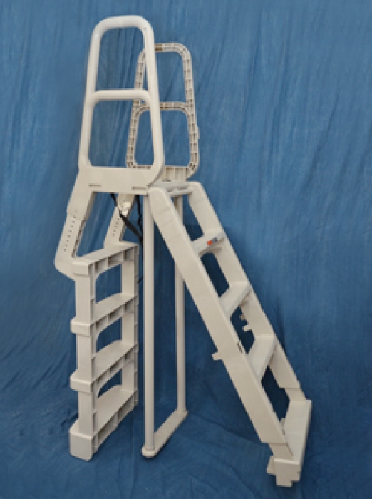 Main Access Comfort Incline Step A-Frame Above Ground Pool Ladder