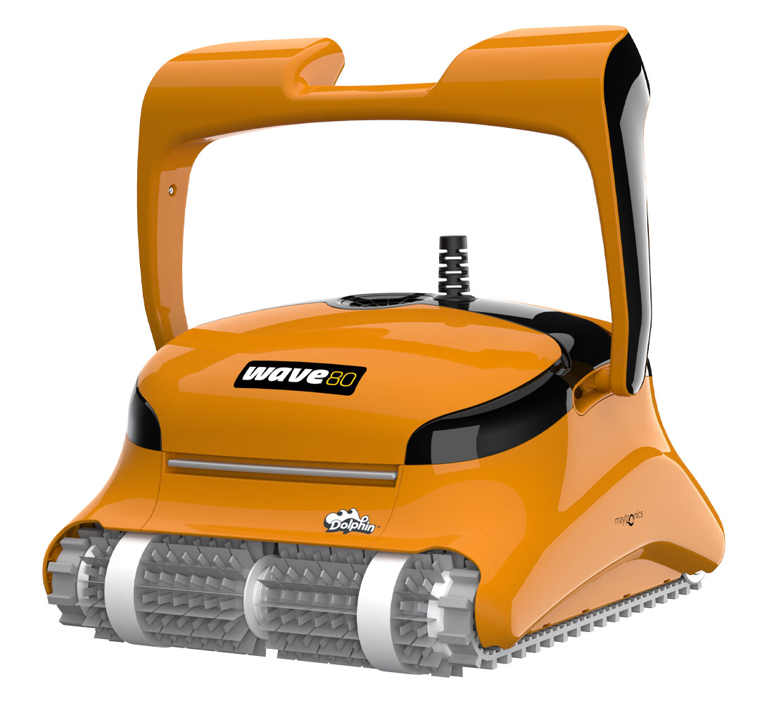 Dolphin 99991080-US Wave 80 Commercial Robotic Pool Cleaner with Caddy