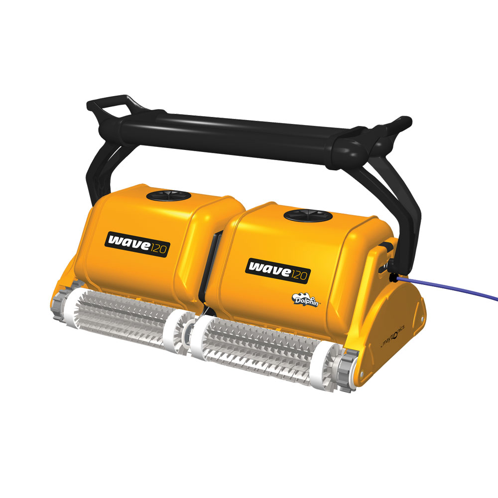 Dolphin 9999359-W120 Wave 120 Commercial Robotic Pool Cleaner with Caddy