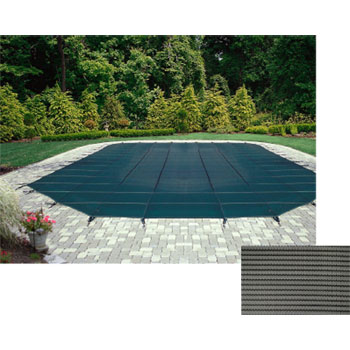 12' x 24' Rectangle 18yr Mesh Safety Pool Cover - Gray