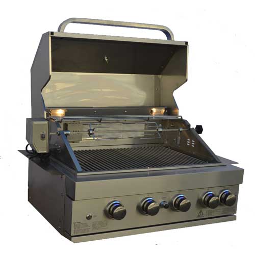 Mont Alpi 400 4 Burner Stainless Steel Built-In Grill