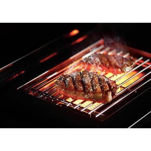 Mont Alpi 805 6 Burner Black Stainless Steel Deluxe Island