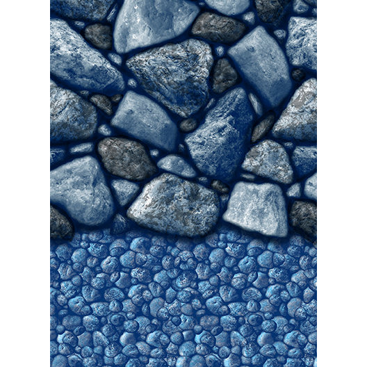 12' Round Boulder Beach Overlap Above Ground Pool Liner