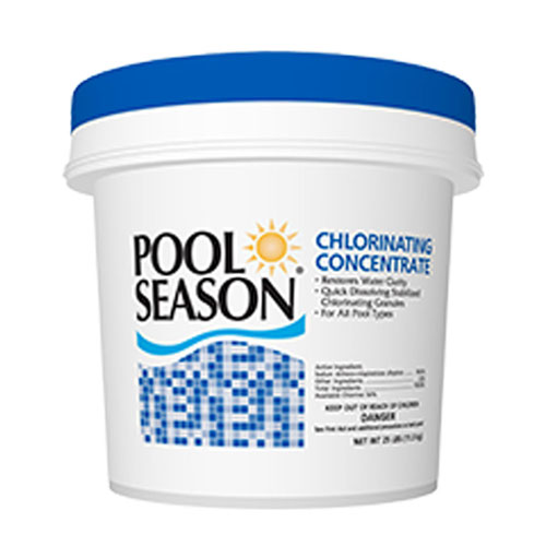 Pool Season 56% Stabilized Chlorinating Sodium Dichlor Granulars - 25lbs
