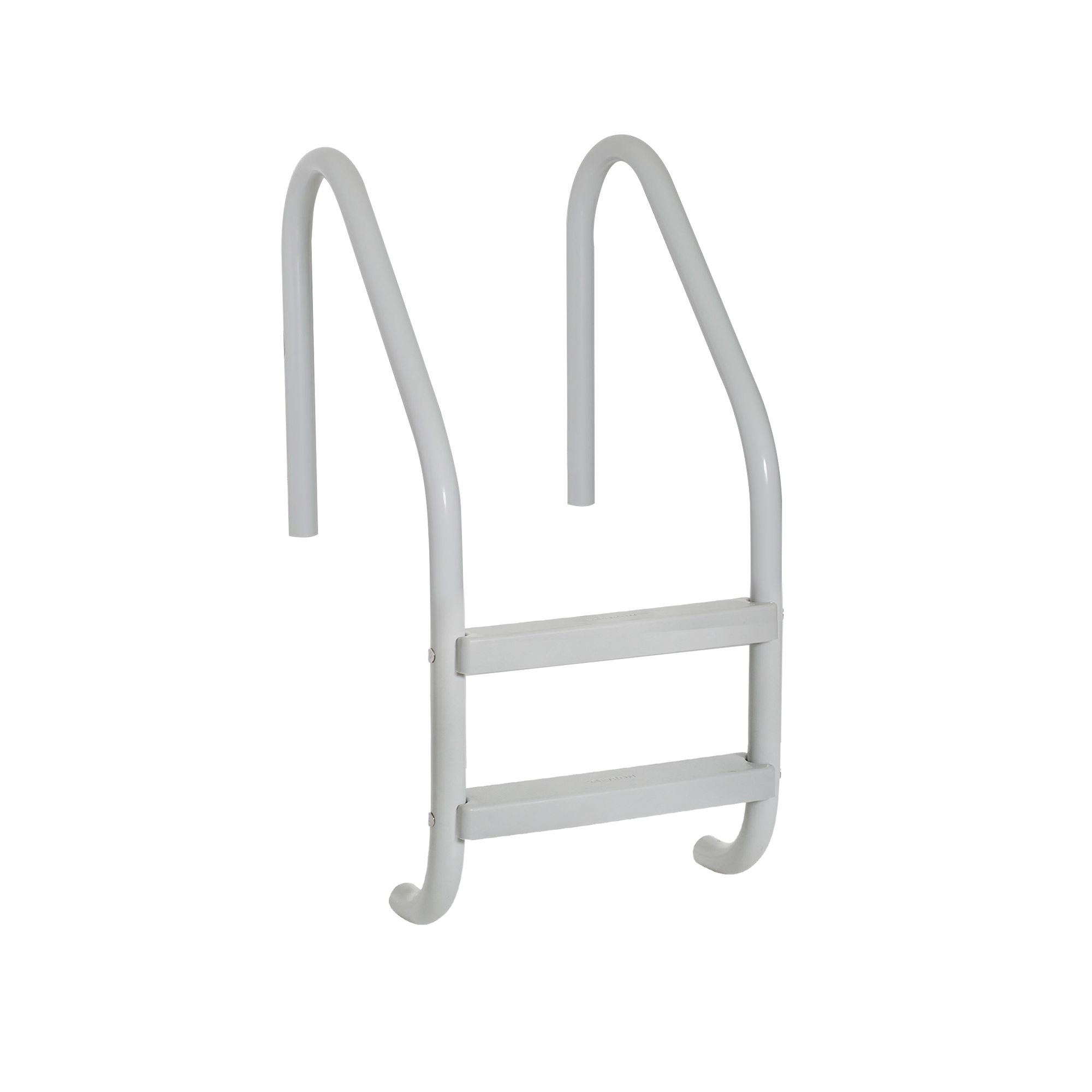 2 Step High Impact Polymer In-Ground Pool Ladder - Gray