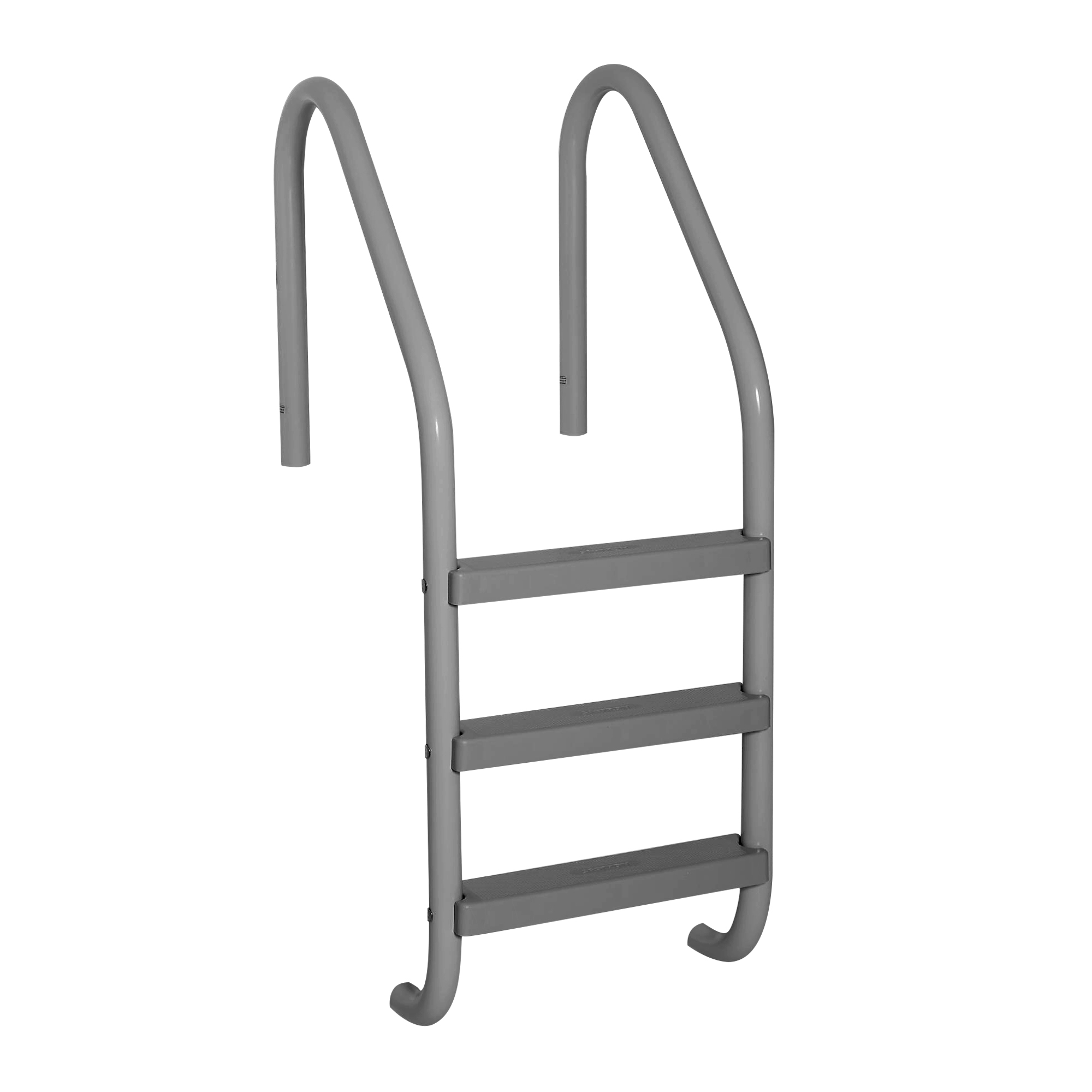 3 Step High Impact Polymer In-Ground Pool Ladder - Graphite Gray